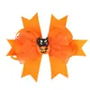 Europa y Estados Unidos transfronterizo nuevo pasador de joyería de lazo para niños niñas Halloween malla tridimensional doble clip de pico de pato