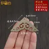 Peça de Canto Unilateral, Flor de Cobre Estilo Chinês Retro Novo, Ferragens para Móveis Ming e Qing, Acessórios de Cobre, Protetor de Canto para Mala, Protetor de Canto