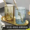Vaso para Enjuague Bucal con Patrón de Olas, Engrosado y Antiescaldado, Vaso Familiar para Pareja, Vaso para Lavarse las Manos para Niños, Vaso para Cepillo de Dientes Antiescaldado, Vaso de Agua de Alta Gama