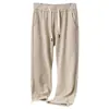 Tendência da Moda Outono e Inverno Masculina Versátil com Caimento Plus Velvet Calças Esportivas Masculinas Adolescentes Veludo Cotelê Grosso Calças de Pernas Largas