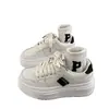 Zapatos Blancos Casuales de Suela Gruesa para Mujer Otoño 2025 Nuevos Zapatos Blancos Versátiles Zapatos que Aumentan la Altura Zapatos Deportivos