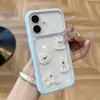 La colección de cachorros 3D se transforma instantáneamente en una funda para iPhone 17 Pro Max, adecuada para iPhone 16, funda transparente con cielo estrellado dopamina