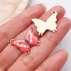 20 Estilos de Corazón Rojo con Goteo de Aceite, Mariposa, Rosa, Aleación, Accesorios de Joyería, Colgantes DIY para Collares y Pulseras