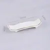 Suporte de Hashi de Cerâmica Branco Puro Suporte de Hashi de Duplo Propósito Almofada de Hashi Multiuso Suporte de Colher Suporte para Colher e Hashi Talheres de Hotel Restaurante