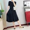 Estilo Japonês ~ Intelectual e Elegante, Cinto na Cintura, Emagrecimento, Versátil, Vestido Plissado Lisonjeiro para Mulheres, Verão 019