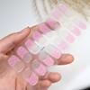 Glitter Francês Gel UV de Segunda Geração Adesivos de Manicure À Prova d'Água Longa Duração Semi-Cozidos Semi-Curados Adesivos de Unha Adesivos de Unha Clareadores