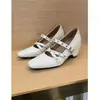 Primeiro Encontro Temporada Sapatos Plataforma Mary Jane Aumentadores de Altura Invisíveis 2026 Primavera/Verão Novo Estilo Salto Alto de Uma Tira para Mulheres