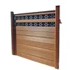 Valla de Madera Plástica, Decoración de Partición para Patio y Balcón, Barandilla de Villa, Aleación de Aluminio para Exteriores Antirrobo, Uso Mayorista