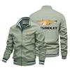 Chaqueta con Estampado de Logo de Coche para Hombre de Comercio Exterior Europeo y Americano Chaqueta de Aviador Urbana Chaqueta Azul para Hombre Nieve Fo Logo Personalizado