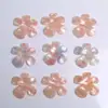 Zhen Tu Estilo Japonés Cielo Estrellado Iridiscente Acetato Flor de Cinco Pétalos Acrílico Accesorios DIY Pendiente Colgante Materiales