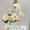 Casamento 5 Cabeças Dália Flor Artificial Peônia Salão de Casamento Guia de Estrada Palco T Buquê Falso Casamento ao Ar Livre Arranjo de Flores Decoração