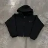 Moda Masculina Estilo Gótico Harajuku Estilo Ins Conjunto Nuevo Sudadera con Cremallera y Pantalones Rectos Elásticos