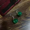 Conjunto de Acessórios Colar com Pingente de Borla de Pedra Natural Enrolada em Seda Vintage Artesanato Pesado Jade de Seda Dourada Cristal