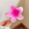 Vacaciones en la playa clip floral de plátano para el pelo pinza de garra floral de dopamina para recogidos en la parte posterior de la cabeza accesorio para el cabello adorno para el pelo
