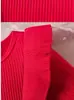 Ropa Navideña para Bebé Romper de Canalé con Lazo Transfronterizo Estilo Primavera y Otoño Mono de Manga Larga Triangular para Bebé Niña