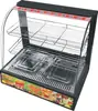 Gabinete Calentador de Comida de Escritorio Comercial Vitrina Exhibidora Vitrina Exhibidora de Comida Caliente Hamburguesa Tarta de Huevo Papas Fritas Pato Asado Gabinete de Calentamiento Temperatura Constante