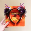 Diadema de Halloween, Diadema Luminosa de Cuernos de Calabaza, Accesorios Divertidos para Fotos, Accesorios para el Cabello, Decoraciones para Vestidos Festivos