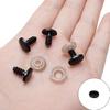 Material hecho a mano para niños, accesorios para ojos de animales, juguete DIY con ojos adhesivos para móviles, ojos blancos y negros para bebés.