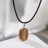 Joias Zhouhang Venda Quente Transfronteiriça Pingente de Cristal Natural Amethyst Irregular Lapis Lazuli Colar Joias Atacado