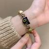 Pulsera de Cerámica de Gato de Dibujos Animados Femenina Diseño de Nicho Colorida Pulsera de Perlas Tendencia de Celebridad de Internet Pulsera de Alta Gama para Novia