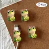 Protector de cable de datos para teléfono con imagen de rana linda 2D PLANO 2 piezas, anti-rotura, Cable de datos tipo C para teléfono