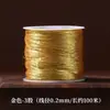 Corda trançada de fio de ouro e prata premium, mesmo estilo usado em joalherias, para pulseiras e cordões de colar DIY feitos à mão, fio de prata e ouro para atacado