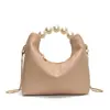 Bolso de Mano de Perlas con Diseño de Nicho a la Moda para Mujer, Nuevo Bolso Cruzado de Cadena de Alta Gama, Bolso Fresco Tipo Dumpling