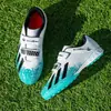 Zapatos de fútbol para hombre, zapatos de fútbol infantiles con velcro para estudiantes, zapatos de entrenamiento con tacos TF, zapatos de fútbol para niños