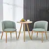 Juego de mesa y sillas de comedor de imitación de madera maciza nórdica, mesa redonda creativa de ocio minimalista moderna para apartamentos pequeños, sillas para cafetería