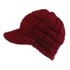 Gorra de Punto para Otoño e Invierno Amazon Gorra de Béisbol Tejida Estilo Europeo y Americano Cuadros para Cola de Caballo Gorra para Cola de Caballo de Mujer No Estándar de Coche