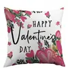 Almohada Decorativa Temu Cojín de Poliéster Funda de Cojín para el Hogar Día de San Valentín Forma de Corazón Pedido de Prueba de Lote Pequeño Transfronterizo