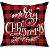 Juego de Fundas de Almohada Transfronterizas para Navidad Europea y Americana, Funda para Cojín de Sofá de Sala de Estar, Funda para Almohada de Cintura con Reno Papá Noel Árbol, Suministro de Fábrica