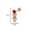 Henson Shake Tom Tom Recomendado Brinco de Orelha Moda Coreana Cor Borboleta Amor Aço Inoxidável Haste Fina Rosca Brinco de Orelha