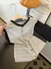Camisole de Alcinha Solta com Listras Cinzas, Colete para Camadas para Mulheres Baixas, Top sem Mangas, Verão 2026