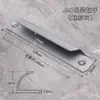 Manija Pequeña de Aleación de Aluminio para Mosquitero, Manija Engrosada para Puerta Corredera de Montaje Superficial, Puerta Corredera de Balcón, Ventana, Puerta de Gabinete, Cajón Manija Pequeña
