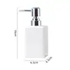 Botella de Cerámica para Gel Antibacterial de Manos Botella con Bomba para Gel de Ducha de Baño Botella Vacía Botella Dispensadora de Loción de Alta Apariencia Set de Aromaterapia