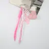 Estilo Ins Coreano Nota Musical Corazón de Cuero Colgante Serie Miu Nicho Cordón Trenzado Llavero Colgante para Bolso de Pareja
