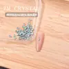 K9 Nuevo Diamante de Imitación Súper Brillante Fondo Plano 3x5 Uñas de Flecha Pedrería Pequeña de Colores Irregulares Accesorios de Decoración de Uñas 33