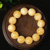 Transmisión en Vivo de Dropshipping Pulsera de Néctar Blanco Segunda Generación Ámbar Aceite de Pollo Flor Demoníaca Cuenta Redonda Pulsera de Círculo Único para Hombres y Mujeres
