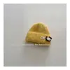 Gorro tejido suave simple estilo coreano para niños, nuevo gorro de lana cálido casual versátil de invierno, color liso