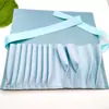 Suministrado directamente por el fabricante, bolsa de 12 ranuras para brochas de maquillaje de bolsillo, bolsa portátil a prueba de polvo para almacenamiento de herramientas de belleza, disponible al por mayor, se puede enviar individualmente
