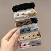 Faixa de Cabelo Trançada de Alta Qualidade para Mulheres, Faixa Elástica de Alta Elasticidade e Durável, Capa de Couro para Rabo de Cavalo Alto, Corda de Cabelo, Elástico de Cabeça da Moda