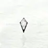 Pendientes serie tinta negra de aleación de titanio F-136, rosca interna de titanio G23, anillos de labio de circonita cúbica, joyería para piercing