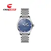 Nuevo reloj suizo CHAXIGO para hombre con doble calendario, estilo de negocios, correa de acero, reloj para hombre impermeable, reloj de cuarzo genuino