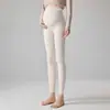 Ropa para mujeres embarazadas Primavera y Otoño con terciopelo interior mono leggings para embarazadas pantimedias para mujer algodón con raya vertical para el vientre pantalones para mujeres embarazadas
