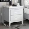 Mesita de noche de madera maciza estilo chino con cerradura, mueble de almacenamiento para dormitorio en casa, instalación de mueble de almacenamiento de mesita de noche simple y moderno