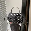 Bolso Cruzado de un Solo Hombro, de Mano, Simple, Moderno, de Lunares, 2026, Fresco de Verano, Nuevas Llegadas, Gran Capacidad, Moderno, Cuadrado Pequeño para Mujer