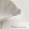 Anillo de Perla Cruzada Pequeño Fragante Estilo Coreano con Diseño Simple, Anillo de Dedo Índice con Circonita, Joyería de Anillo Abierto Personalizado para Mujeres