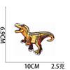 Amazon Caliente Pegatina de Tela Bordada de Dinosaurio Etiqueta Bordada para Computadora Parche de Dibujos Animados Historia de Dinosaurios Era Jurásica Pegatina