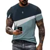 Camiseta Personalizada Transversal 3D Transfronteiriça Moda Criativa Masculina e Feminina Divertida Verão Casual Camiseta de Manga Curta com Alce